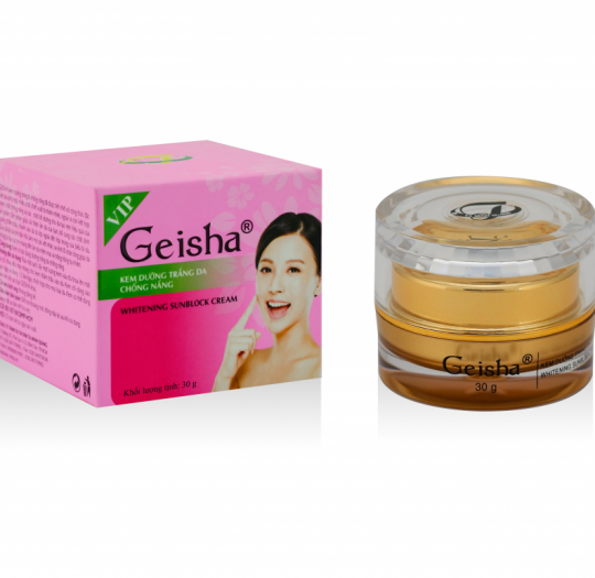 Geisha Kem Dưỡng Trắng Da, Chống nắng 30g VIP