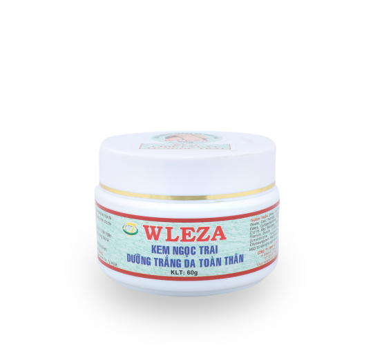 Wleza kem ngọc trai dưỡng trắng da toàn thân 60g